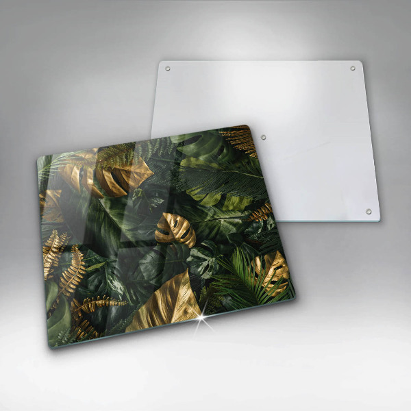 Work surface savers Monstera golden leaves