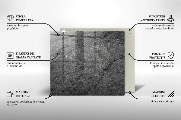 Induction hob protector Stone texture