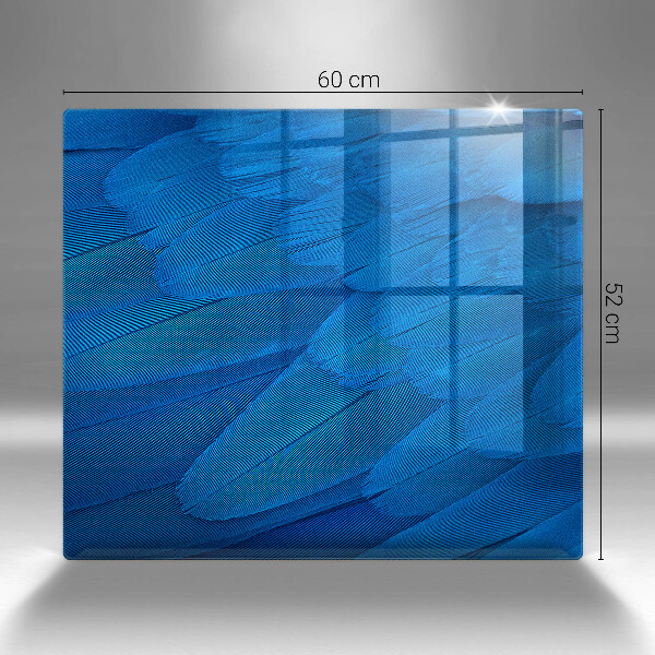 Induction hob protector Bird feathers