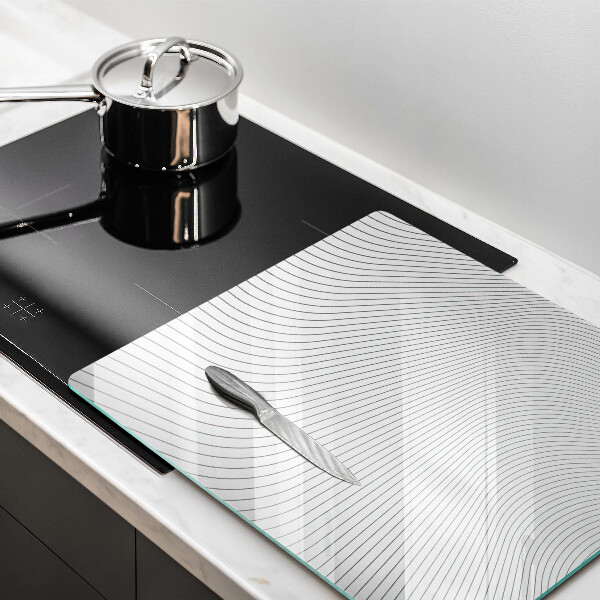 Induction hob protector Modern Line pattern