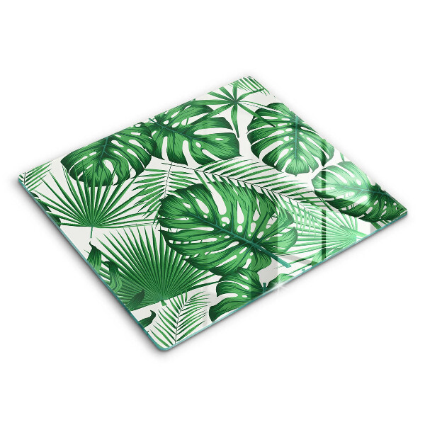 Induction hob protector Monstera leaves