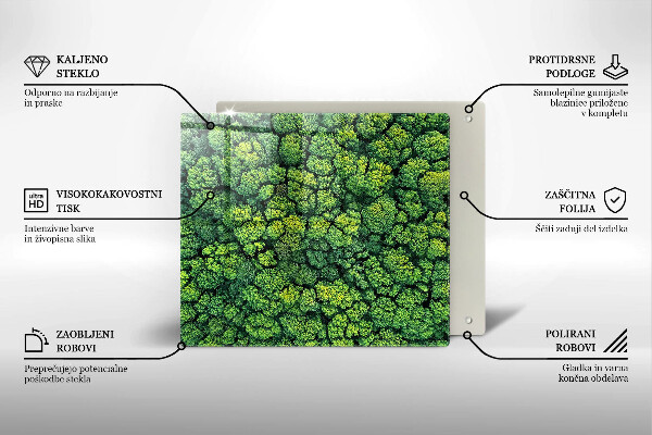 Induction hob protector Nature - moss plant