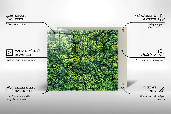 Induction hob protector Nature - moss plant