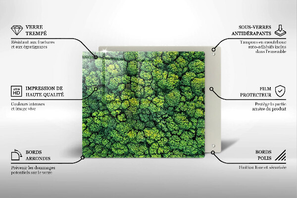 Induction hob protector Nature - moss plant