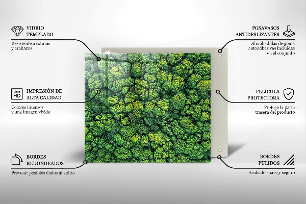 Induction hob protector Nature - moss plant