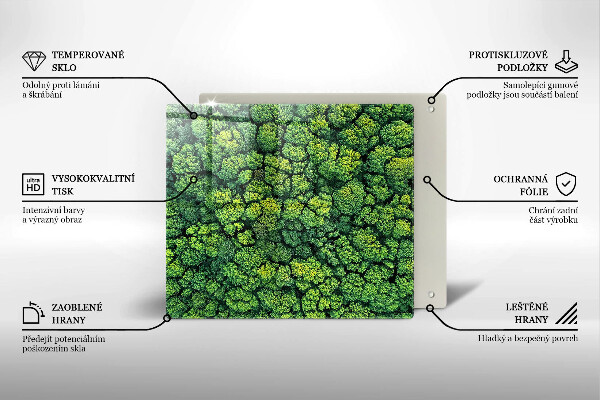 Induction hob protector Nature - moss plant