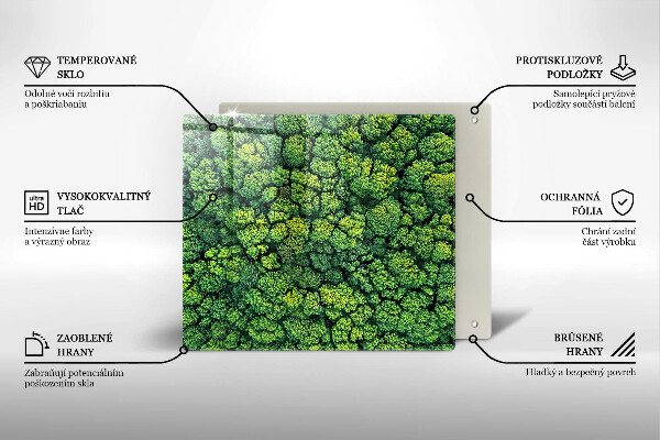 Induction hob protector Nature - moss plant