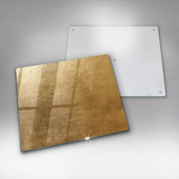 Induction hob protector Gold texture background