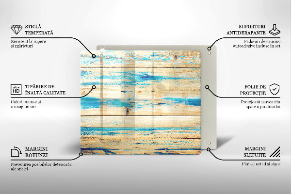 Induction hob protector Retro boards wood