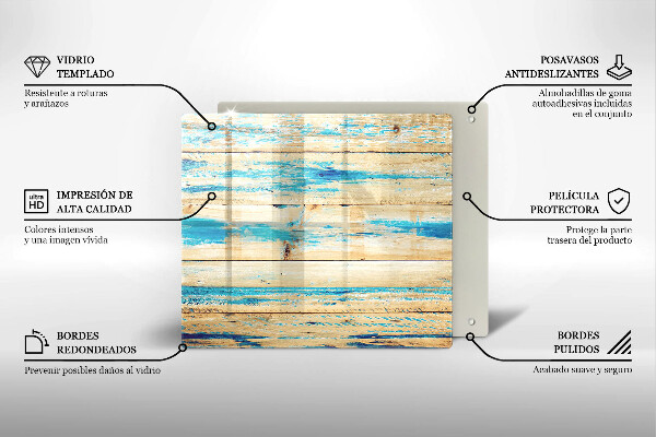 Induction hob protector Retro boards wood