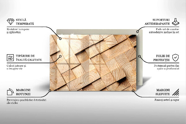 Worktop saver Wooden squares