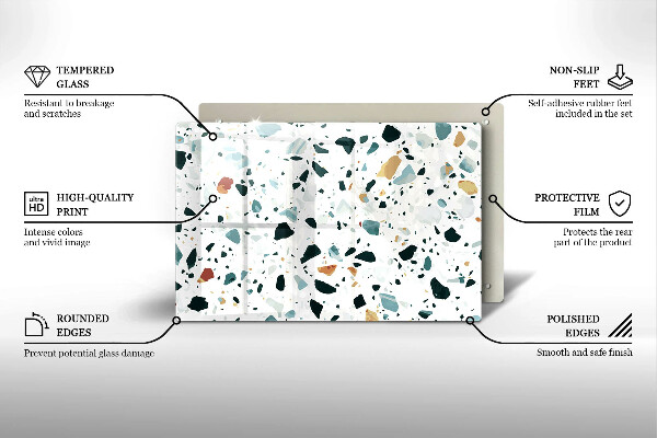 Induction hob protector Bright stone