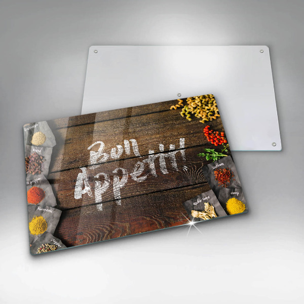 Worktop saver Boards inscription Bon Appetit