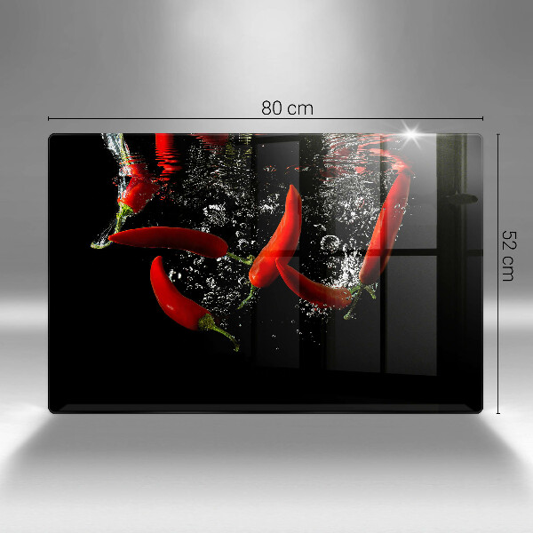 Worktop saver Chili peppers in water