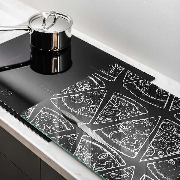 Induction hob protector Pizza illustration