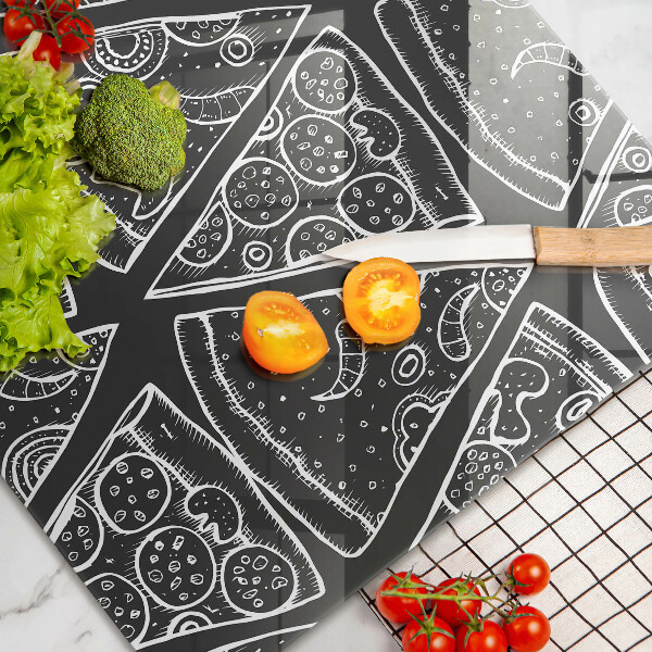 Induction hob protector Pizza illustration