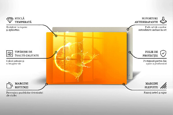 Induction hob protector Juicy fruit of orange