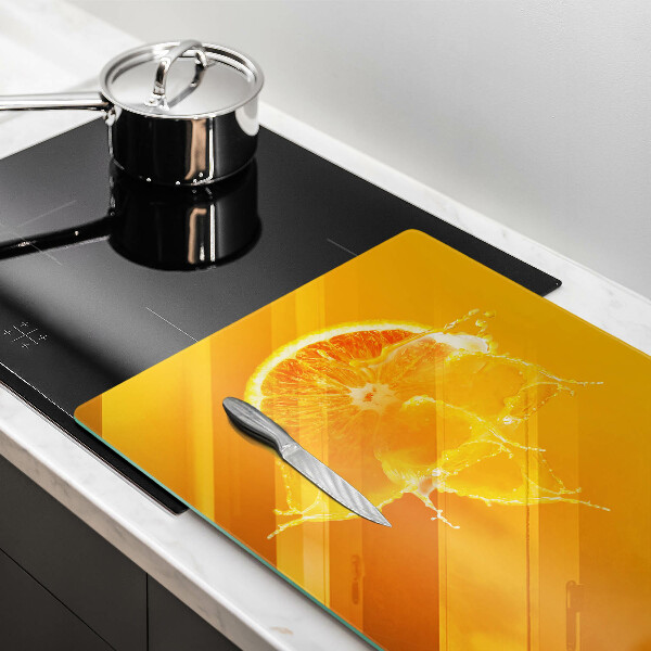Induction hob protector Juicy fruit of orange