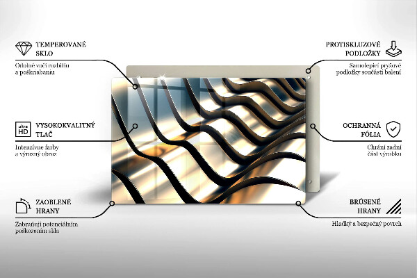 Induction hob protector 3D metal shapes