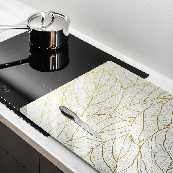 Worktop saver Line-art leaves pattern