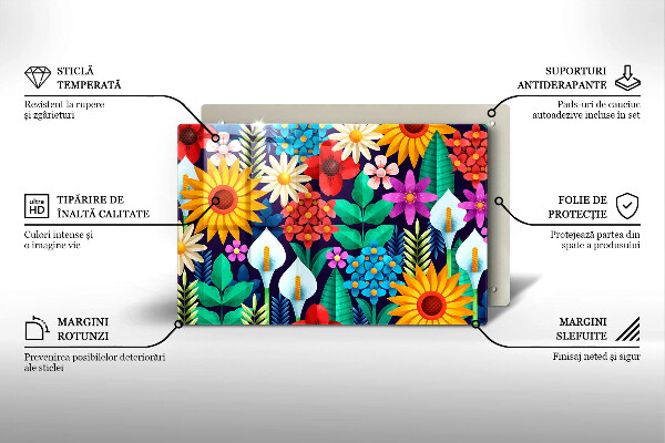 Worktop saver Illustration meadow flowers