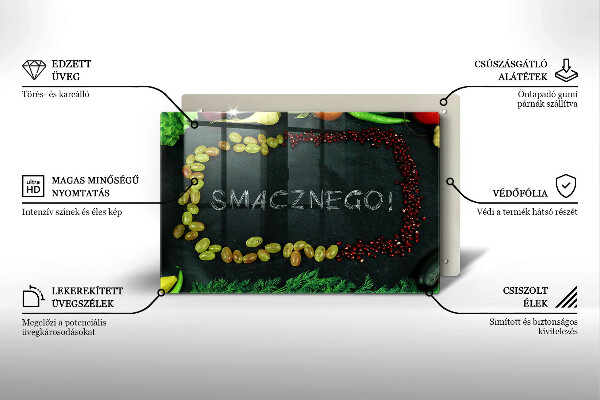 Induction hob protector The inscription Tasty!