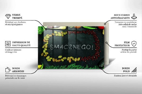 Induction hob protector The inscription Tasty!