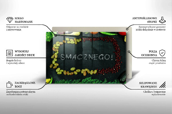Induction hob protector The inscription Tasty!