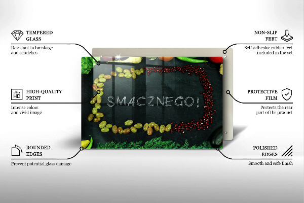 Induction hob protector The inscription Tasty!