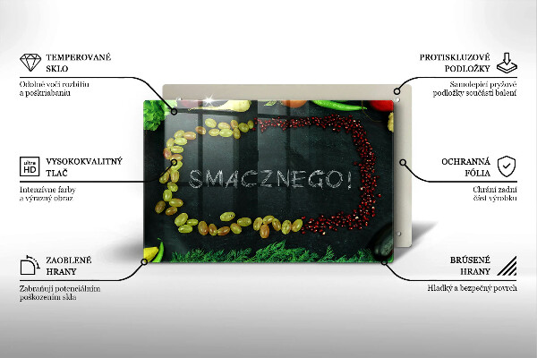 Induction hob protector The inscription Tasty!