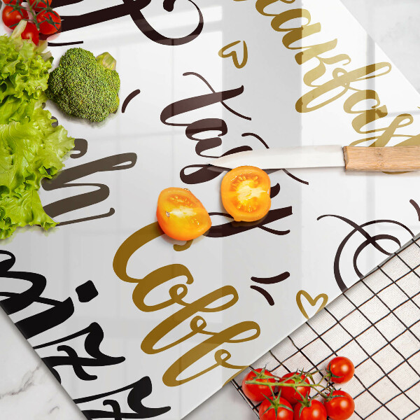 Induction hob protector Text Bon Appetit