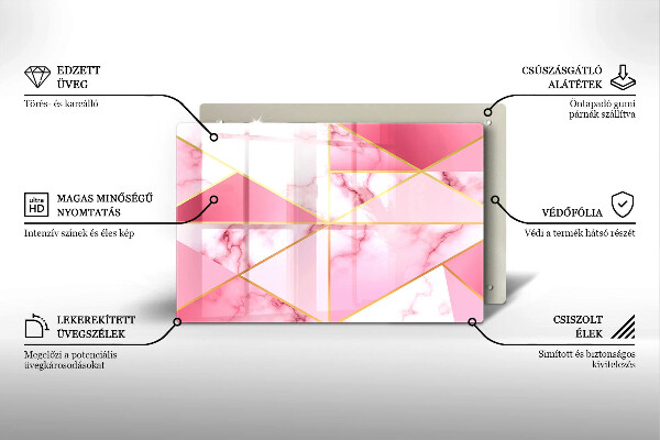 Worktop saver Geometric marble
