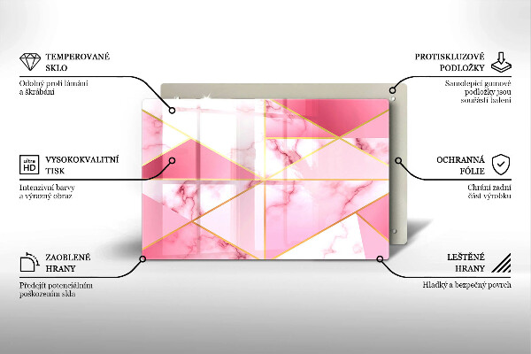 Worktop saver Geometric marble