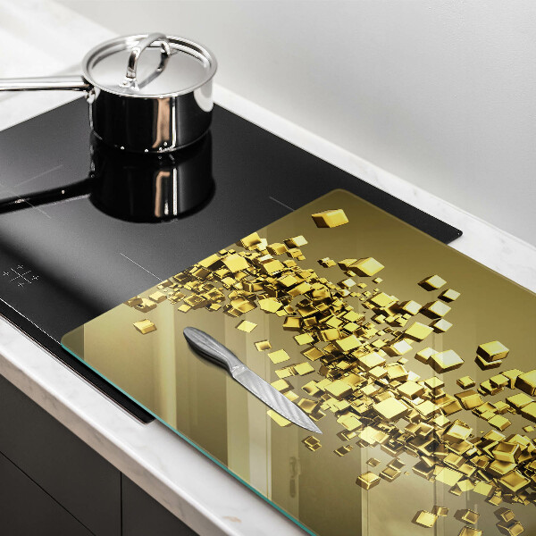 Induction hob cover Abstraction 3D geometry