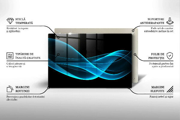 Worktop saver Blue abstraction