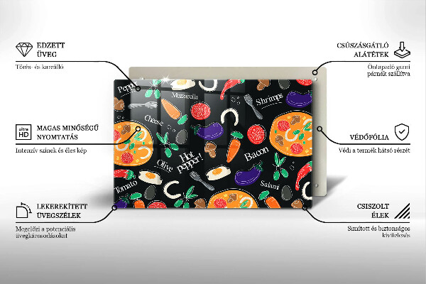Worktop saver Food illustration