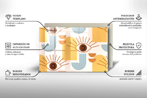 Worktop saver Boho pattern eyes