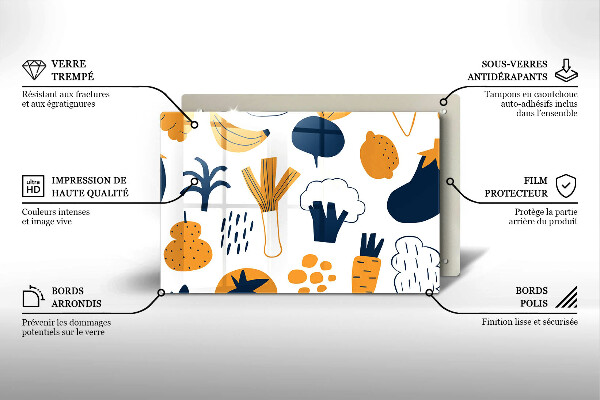 Worktop saver Food illustration