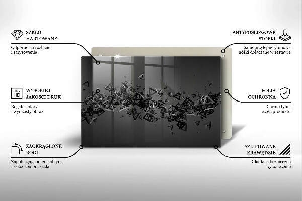 Worktop saver Abstraction 3D shapes
