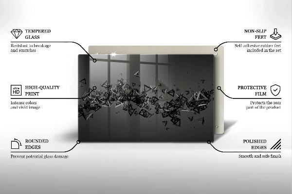 Worktop saver Abstraction 3D shapes