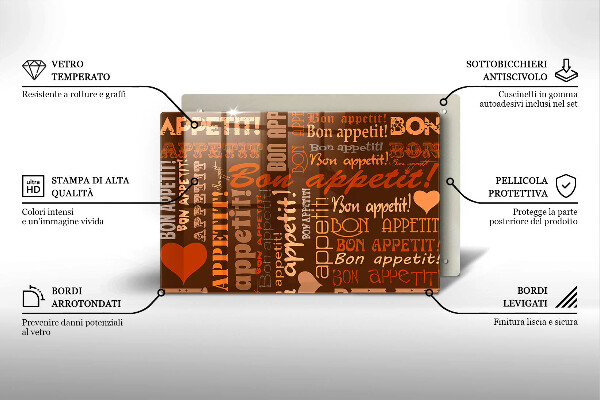 Worktop saver Text Bon Appetit