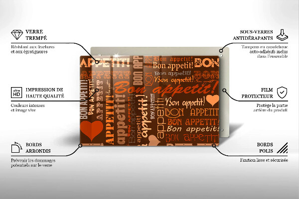 Worktop saver Text Bon Appetit