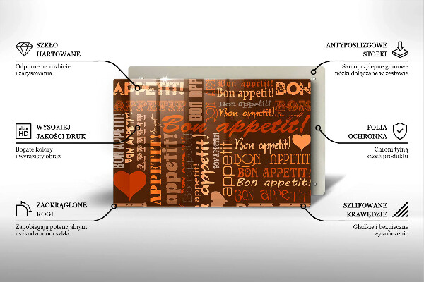 Worktop saver Text Bon Appetit