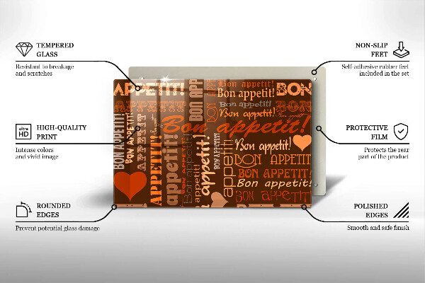 Worktop saver Text Bon Appetit