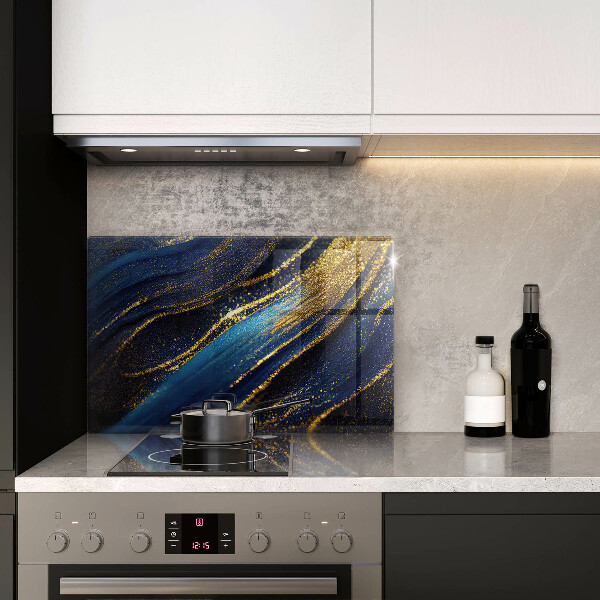 Worktop saver Navy blue abstraction