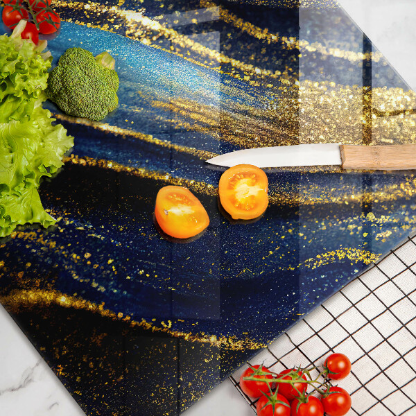 Worktop saver Navy blue abstraction