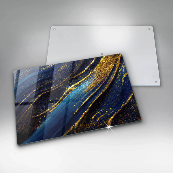 Worktop saver Navy blue abstraction