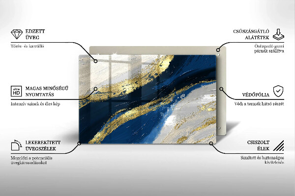 Worktop saver Texture with gold