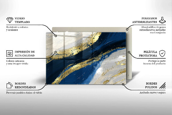 Worktop saver Texture with gold