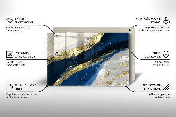 Worktop saver Texture with gold